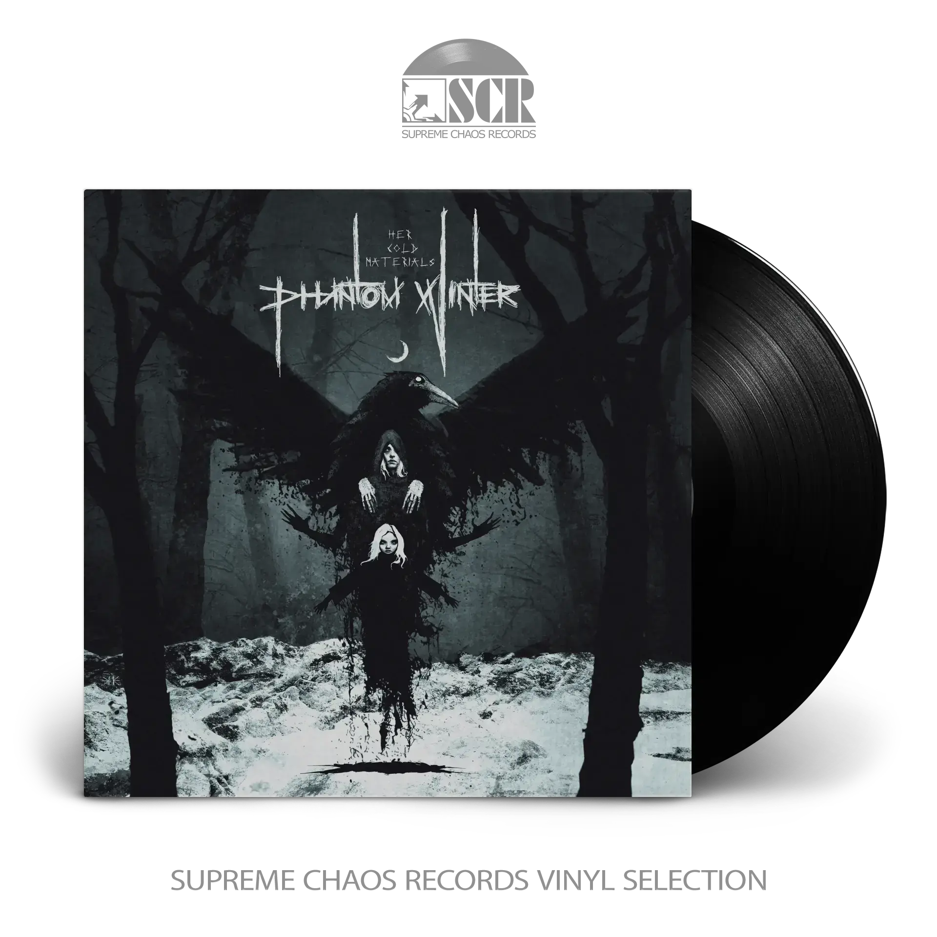 PHANTOM WINTER - Her Cold Materials · BLACK LP PHANTOM WINTER - Her Cold Materials · BLACK LP (Black Metal/Death Metal Vinyl)
