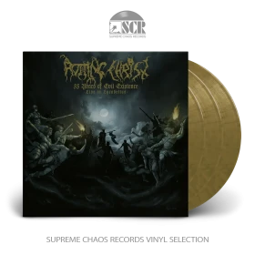 ROTTING CHRIST · 35 Years Of Evil Existence - Live In Lycabettus (B-Stock) | GOLD/BLACK 3LP (Death Metal/Black Metal Vinyl)
