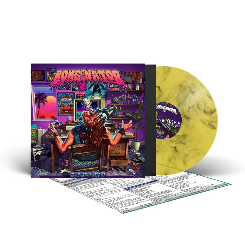 BONGINATOR · Retrodeath | YELOW/BLACK LP (Death Metal Vinyl) · Bild 2