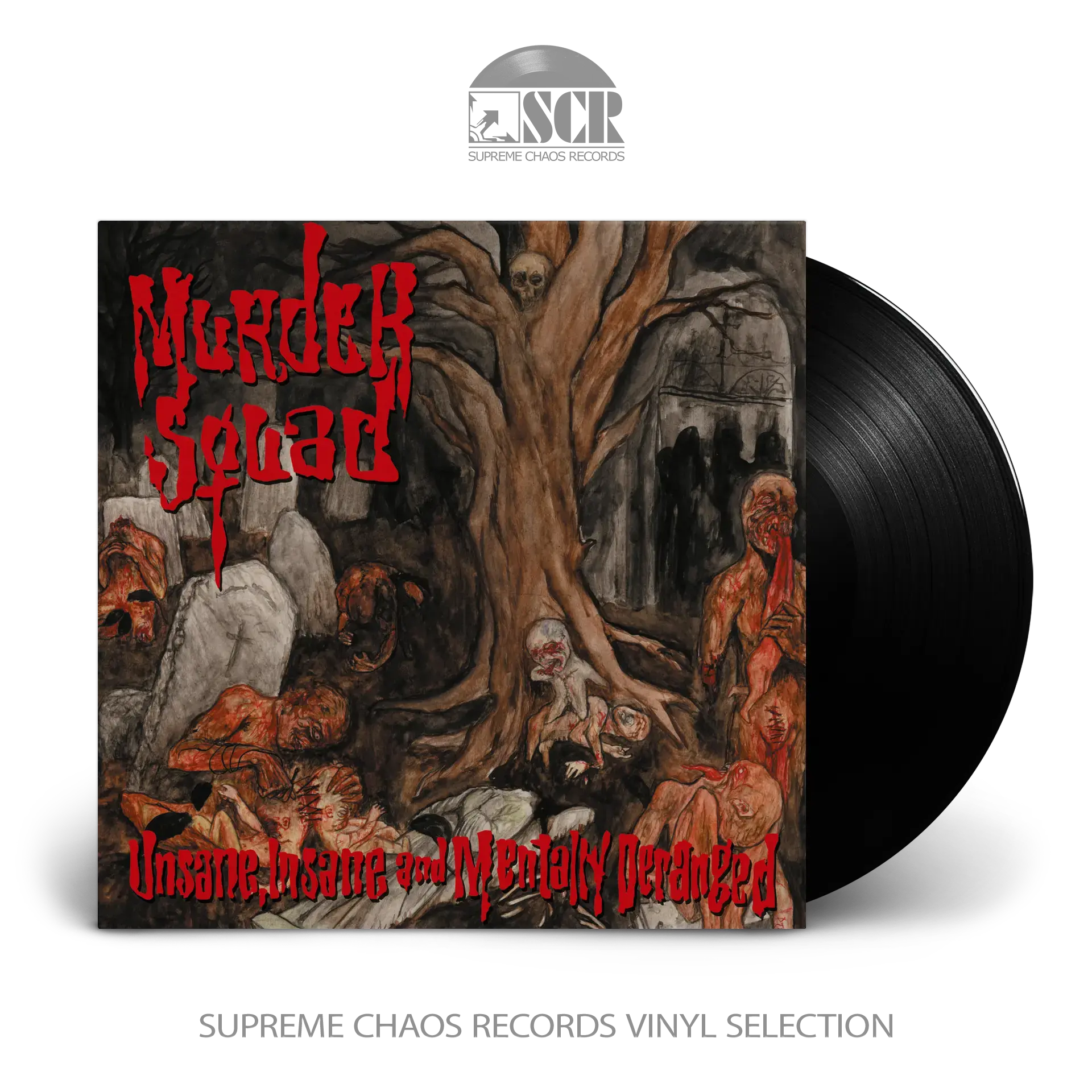 MURDER SQUAD · Unsane, Insane and Mentally Deranged | BLACK LP (Death Metal Vinyl)