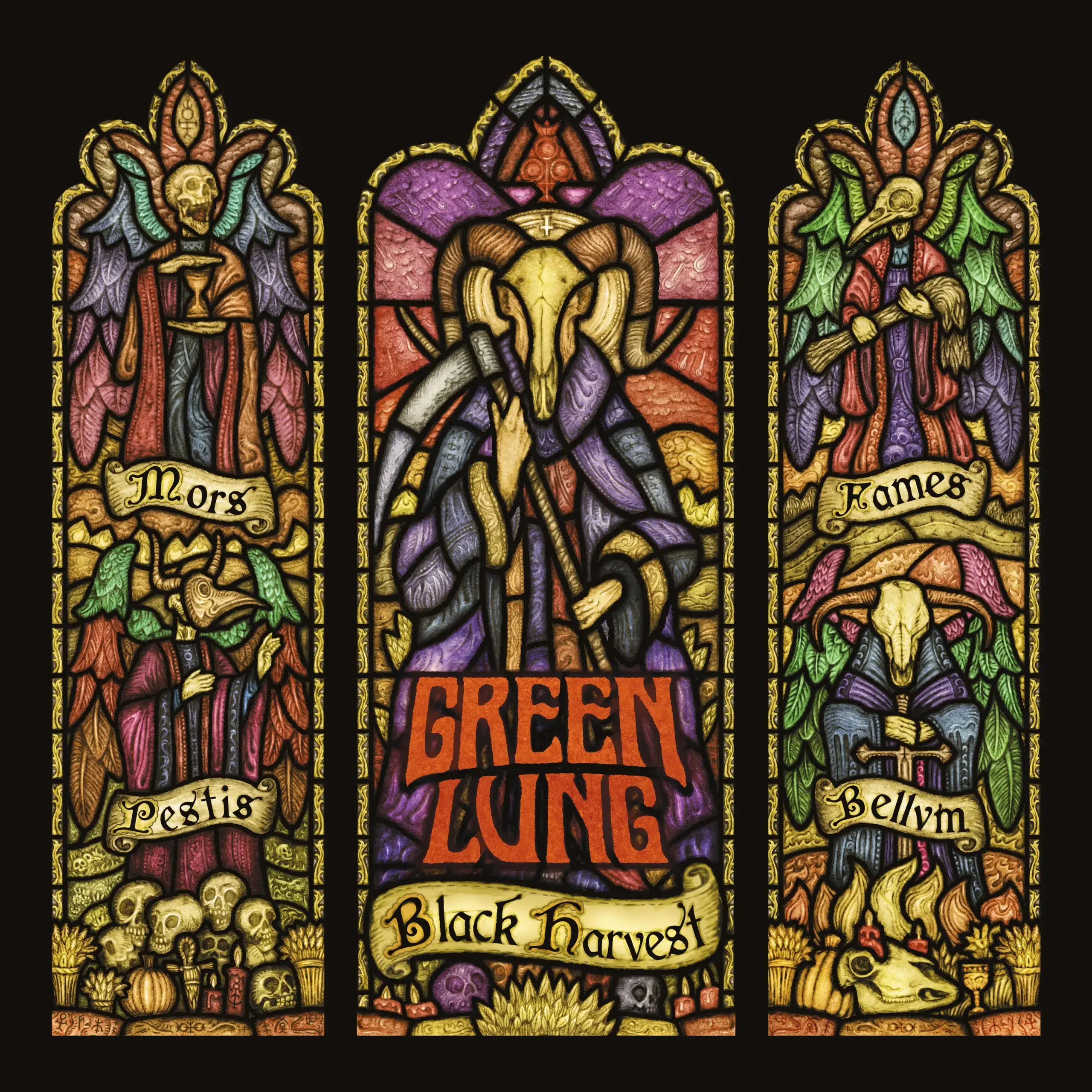 GREEN LUNG - Black Harvest · ORANGE LP (Doom Metal Vinyl) · Bild 1
