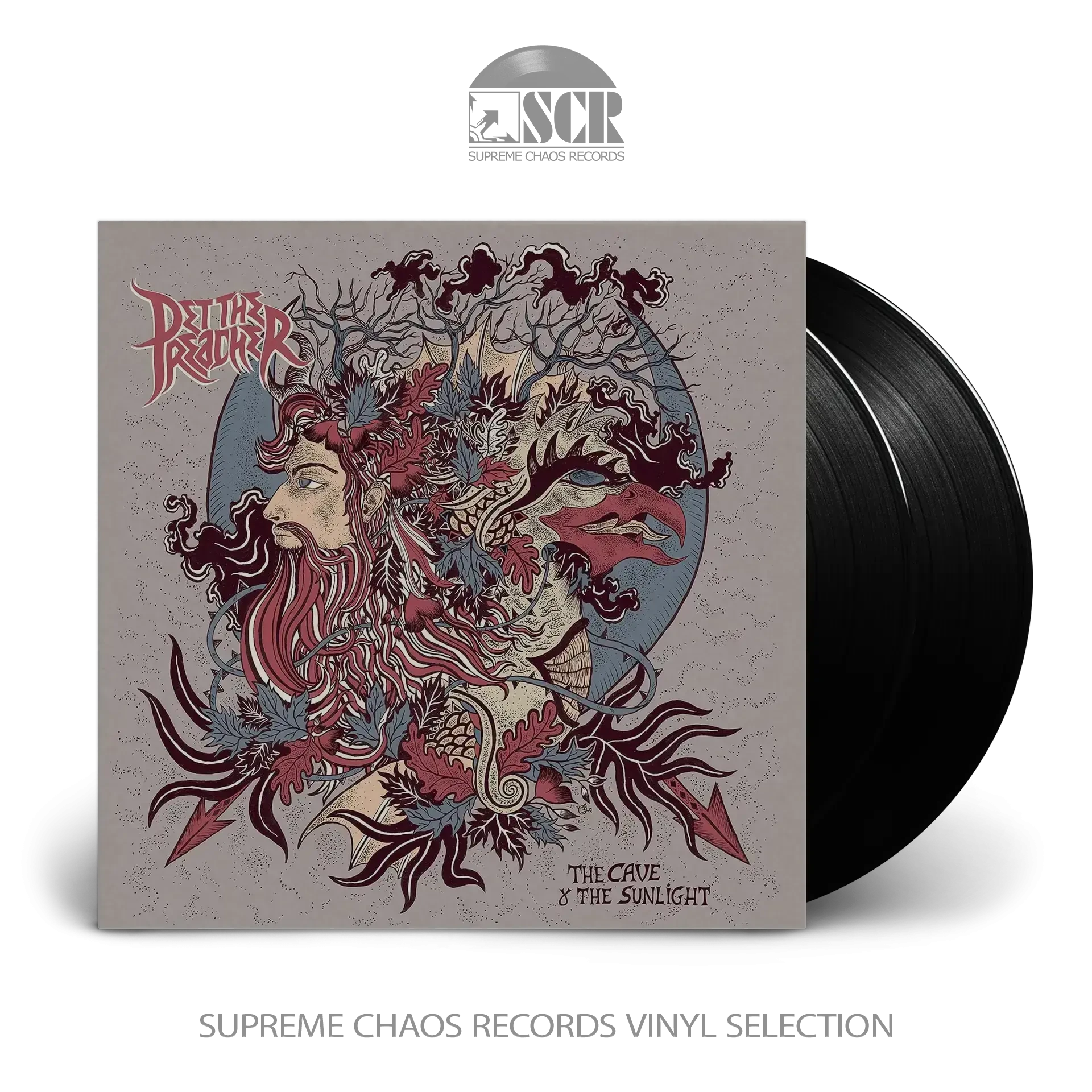 PET THE PREACHER · The Cave & The Sunlight | BLACK 2LP (Stoner Rock Vinyl)