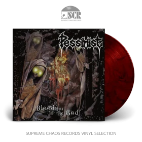 PESSIMIST · Blood For The Gods | RED/BLACK LP (Death Metal Vinyl)