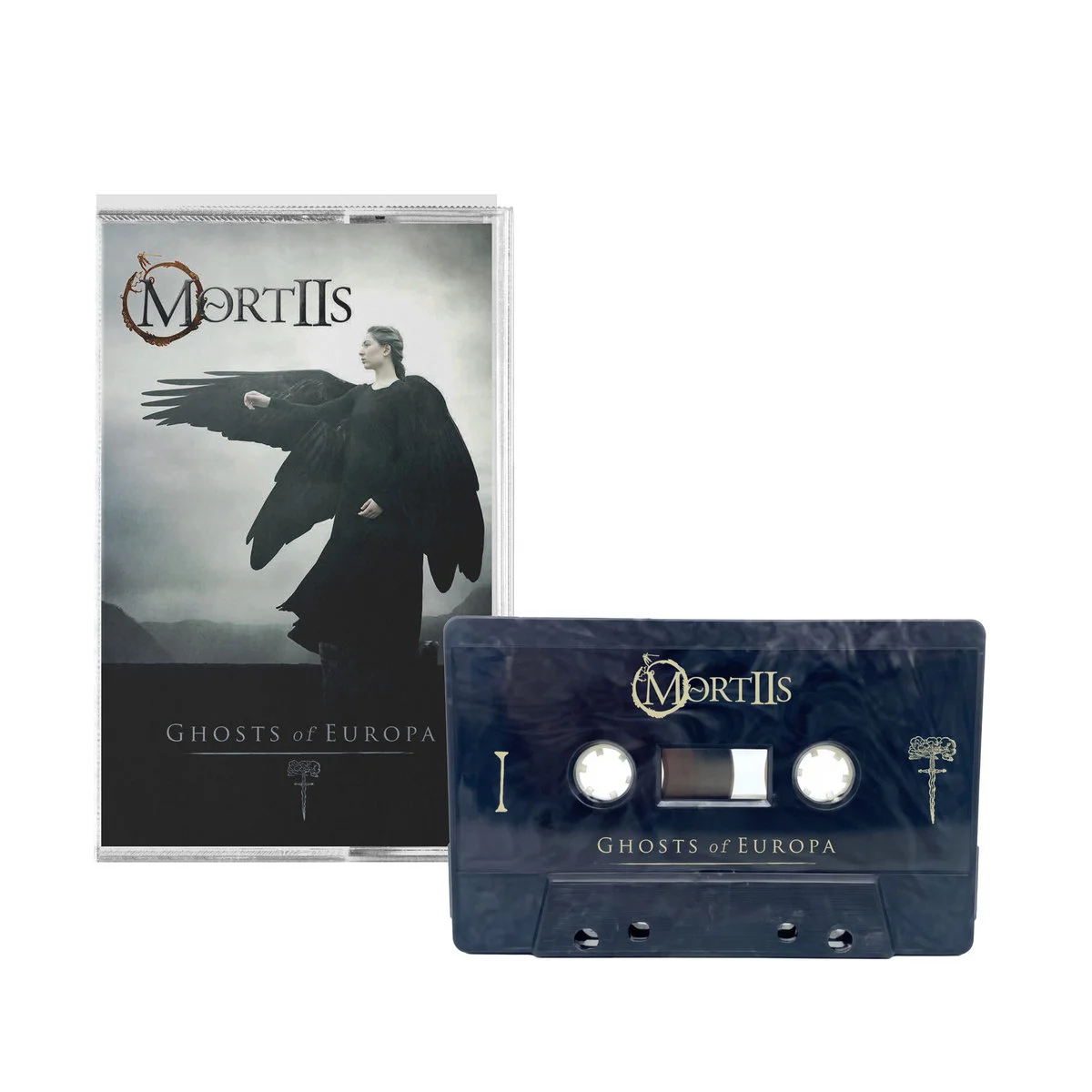 MORTIIS · Ghosts Of Europa | MARBLED TAPE (Electronic/Industrial/Rock Tapes)