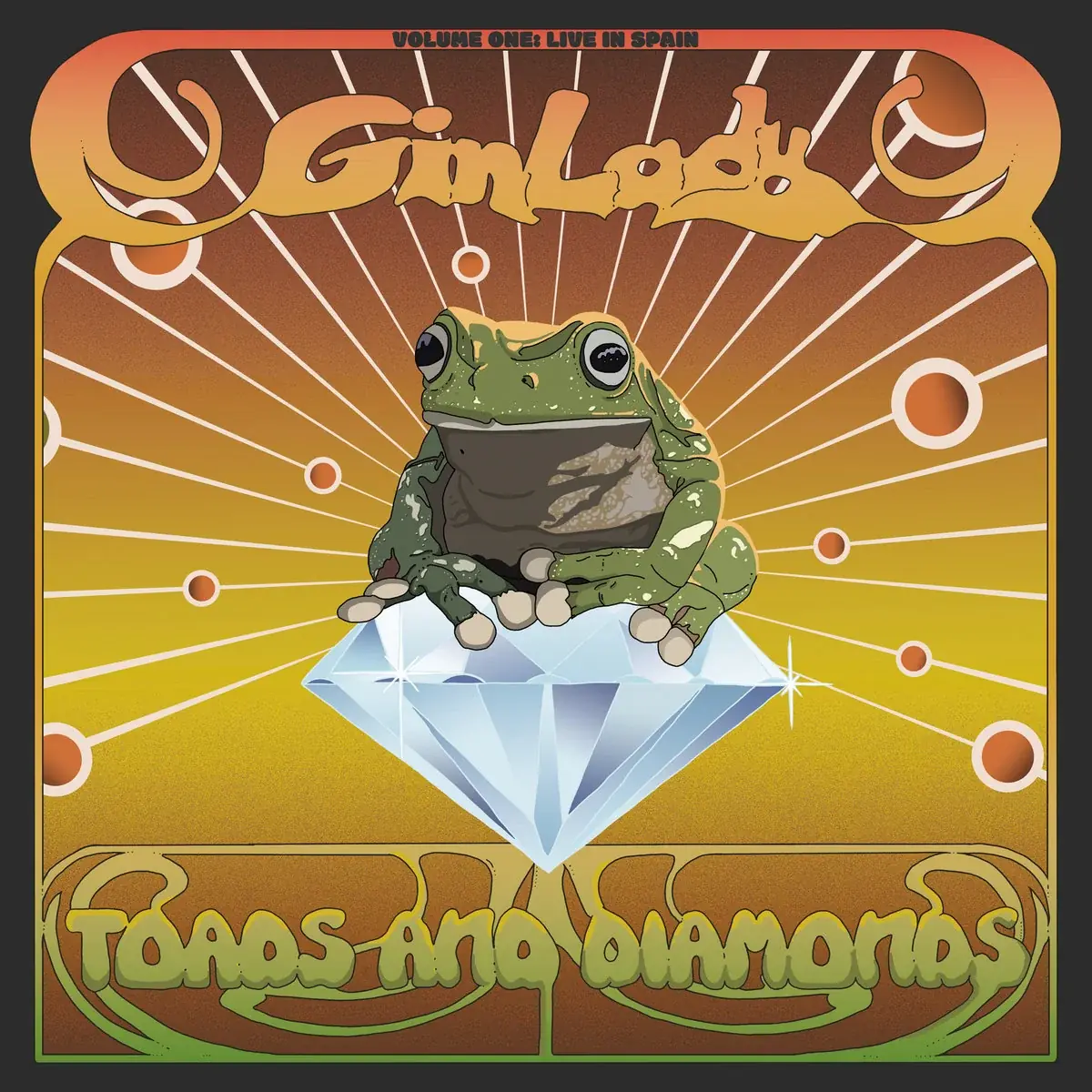 GIN LADY · Toads & Diamonds Volume One: Live In Spain | GREEN MARBLE LP (Progressive Rock Vinyl) · Bild 1
