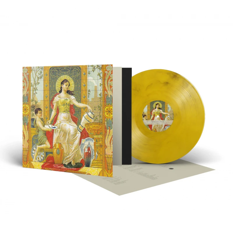 SOL INVICTUS · Thrones | CRYSTAL CLEAR/YELLOW/BLACK MARBLED LP (Neofolk Vinyl)