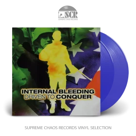 INTERNAL BLEEDING · Driven To Conquer | TRANSPARENT BLUE 2LP (Brutal Death Metal Vinyl)