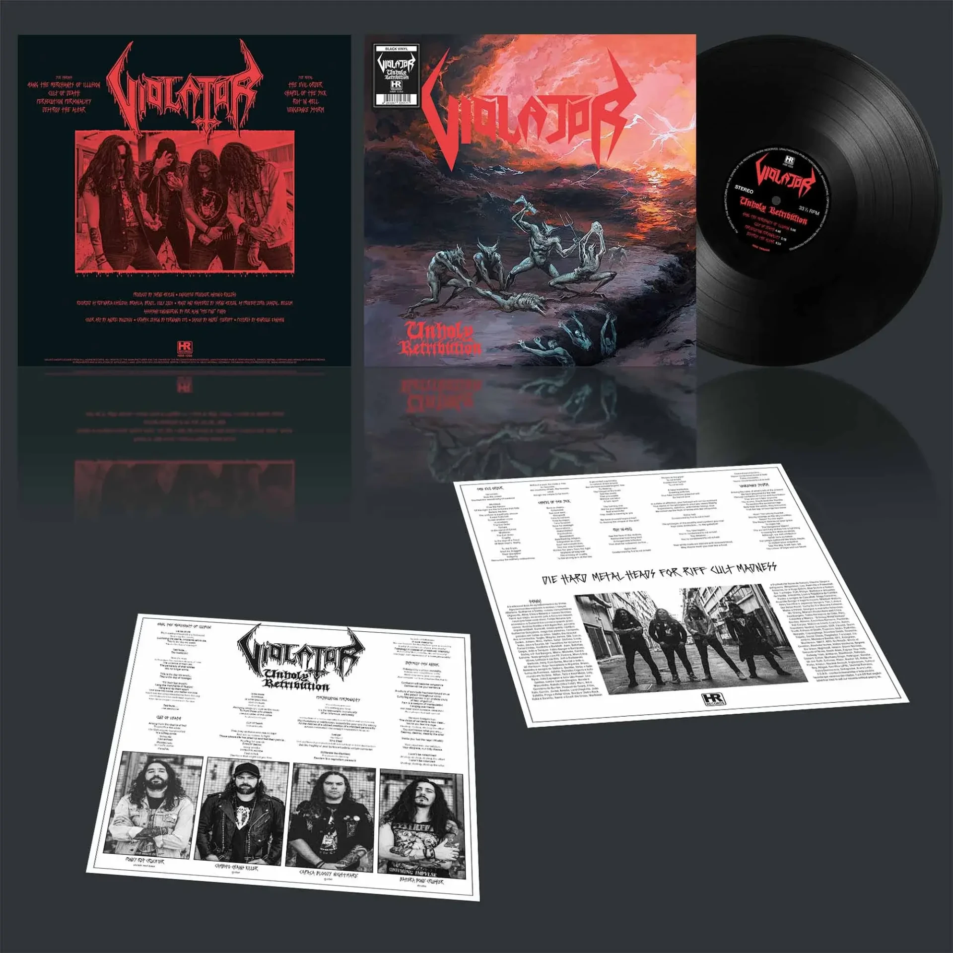 VIOLATOR · Unholy Retribution | BLACK LP (Thrash Metal Vinyl) · Bild 3