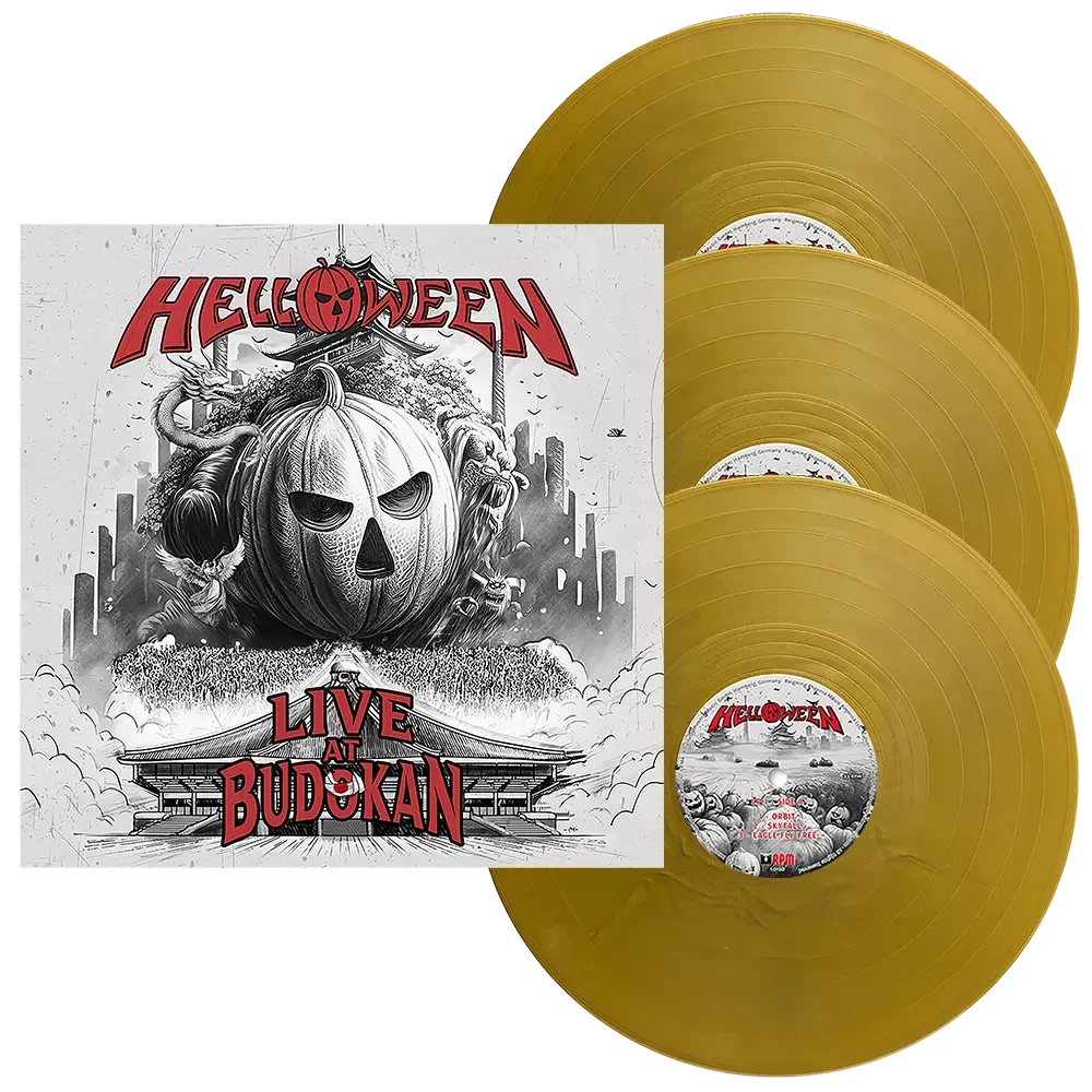 HELLOWEEN · Live At Budokan | GOLDEN 3LP (Heavy Metal Vinyl)