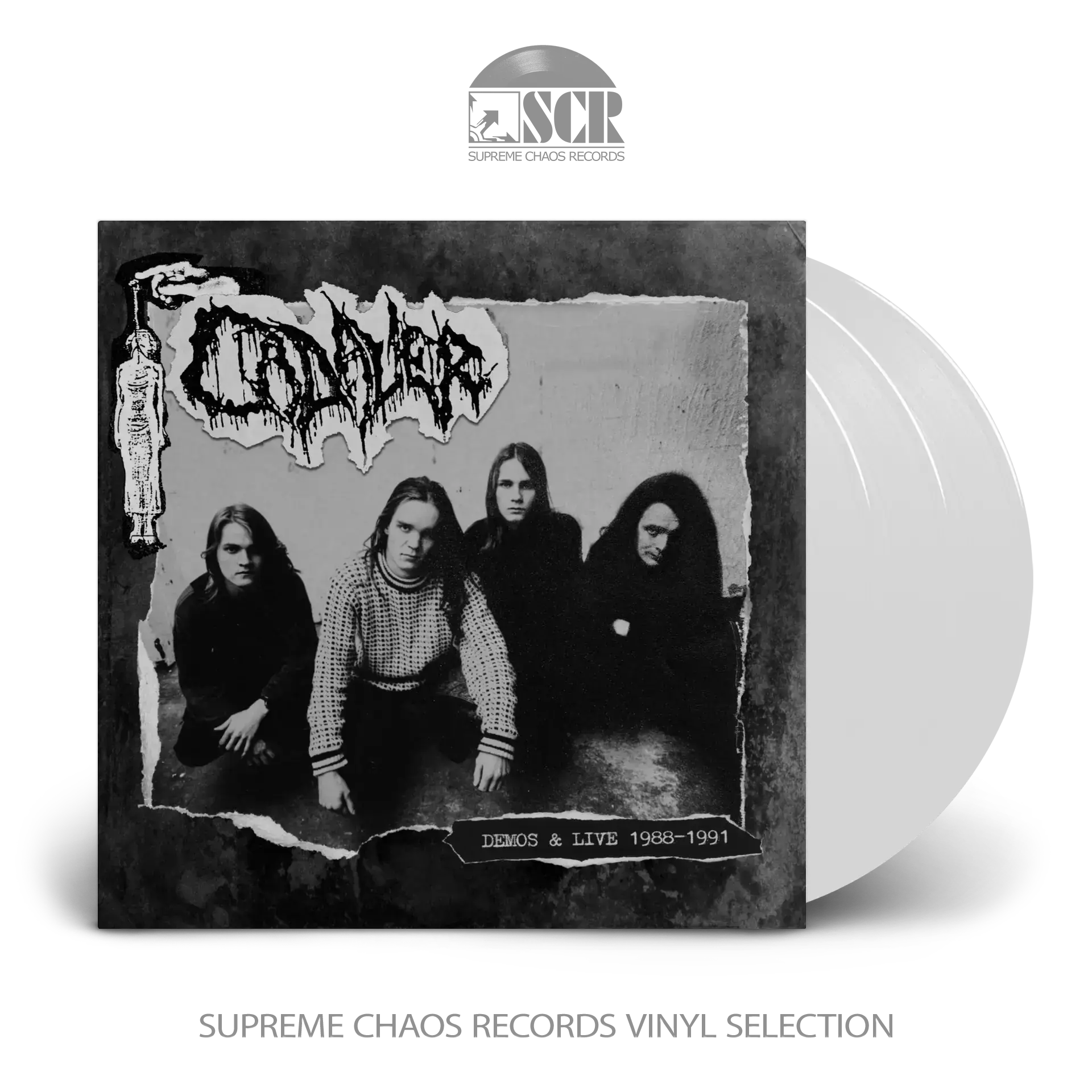CADAVER · Demos & Live 1988-1991 | WHITE 3LP (Death Metal Vinyl)
