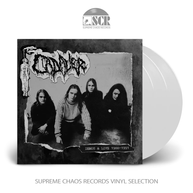 Cadaver · Demos & Live 1988-1991 | White 3LP