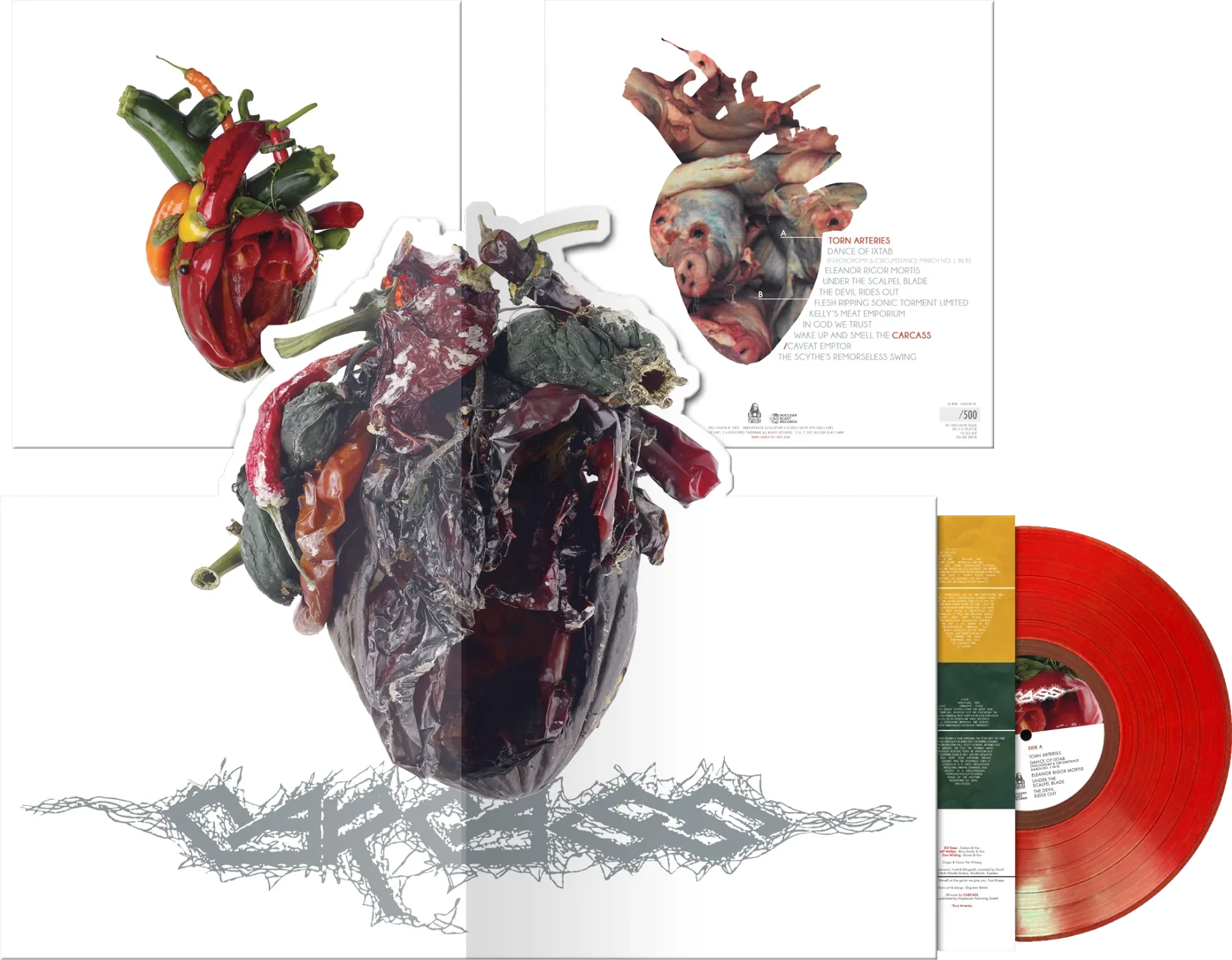 CARCASS - Torn Arteries (Deluxe Pop-Up) · RED LP (Death Metal Vinyl)