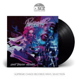 PERTURBATOR · Night Driving Avenger | BLACK LP (Darkwave Vinyl)