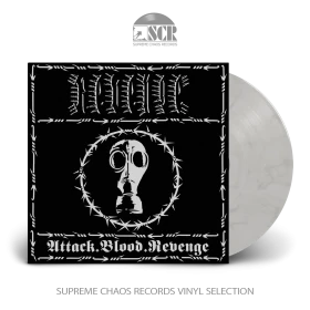 REVENGE · Attack.Blood.Revenge | WHITE/BLACK LP (Black Metal Vinyl)