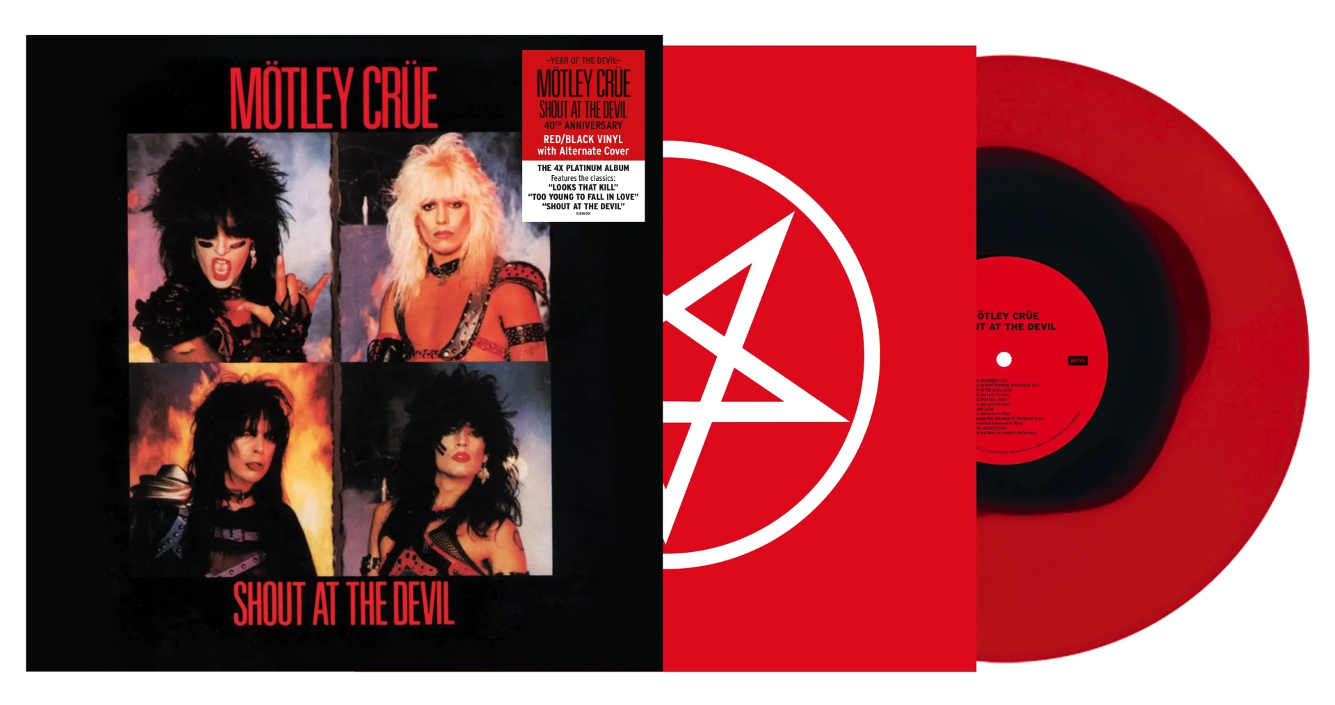 MÖTLEY CRÜE · Shout At The Devil | BLACK/RUBY LP (Hard Rock Vinyl)