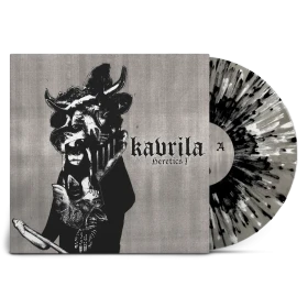 KAVRILA · Heretics I | CLEAR MARBLED WHITE/BLACK SPLATTER LP (Sludge/Doom Metal/Black Metal/Hardcore Vinyl)