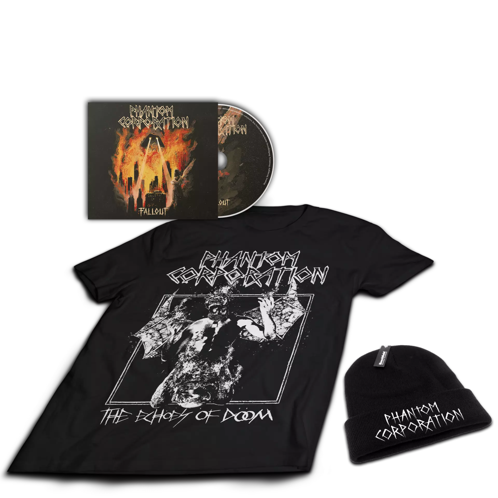 PHANTOM CORPORATION · Fallout | DIGIPAK BUNDLE (Death Metal CDs)