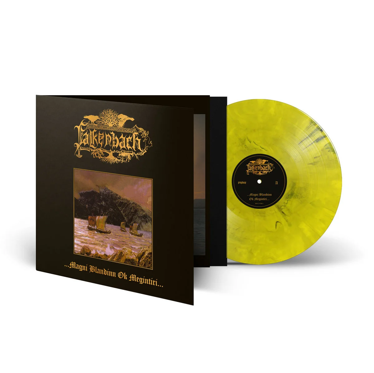 FALKENBACH · ...Magni Blandinn Ok Megintíri... | YELLOW/BLACK MARBLED LP (Black Metal/Folk Vinyl) · Bild 2