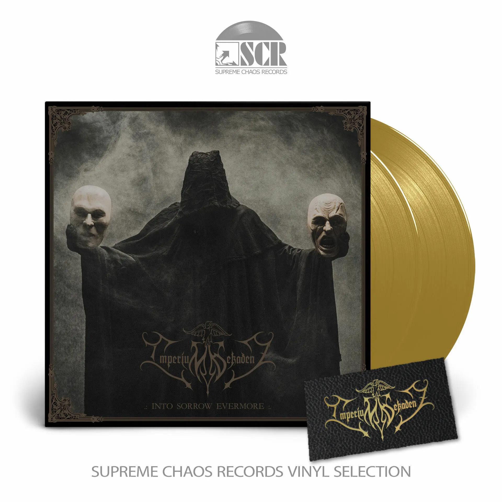 IMPERIUM DEKADENZ - Into Sorrow Evermore · EXCUSIVE.GOLD+PATCH DLP (Black Metal Vinyl)