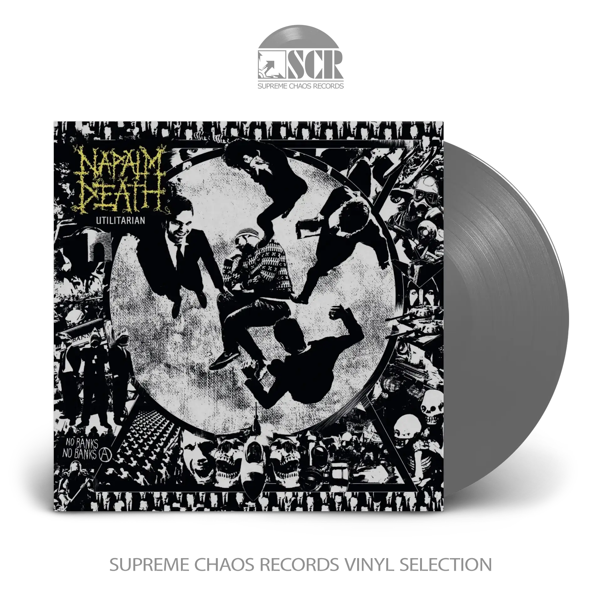 NAPALM DEATH · Utilitarian [GREY] | LP (Grindcore Vinyl)