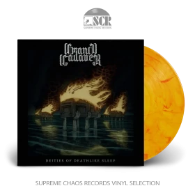 GRAND CADAVER · Deities Of Deathlike Sleep | ORANGE/RED MARBLED LP (Death Metal Vinyl)