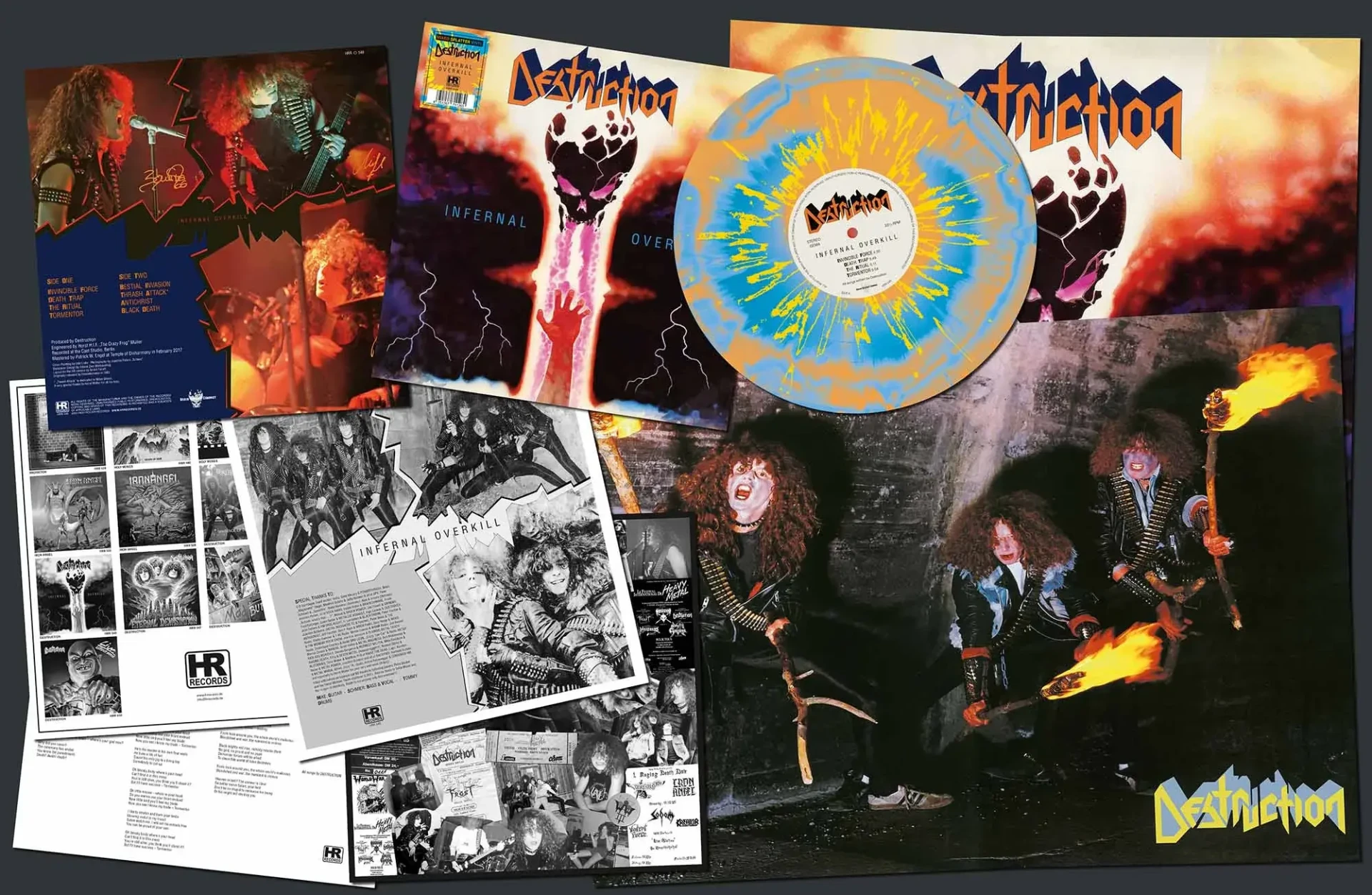 DESTRUCTION · Infernal Overkill | ORANGE/BLUE/YELLOW SPLATTER LP (Thrash Metal Vinyl) · Bild 2