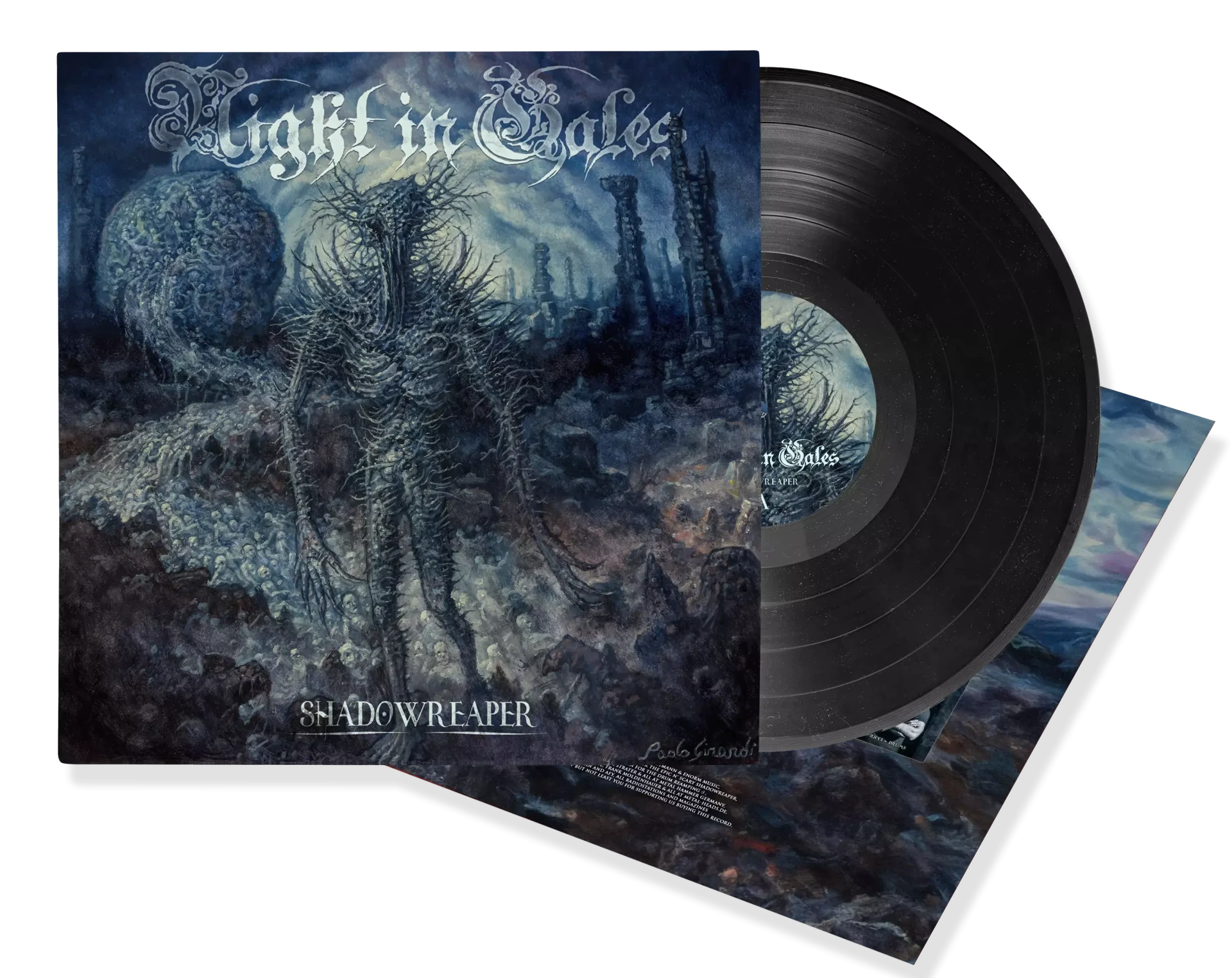 NIGHT IN GALES · Shadowreaper | BLACK LP (Death Metal Vinyl)