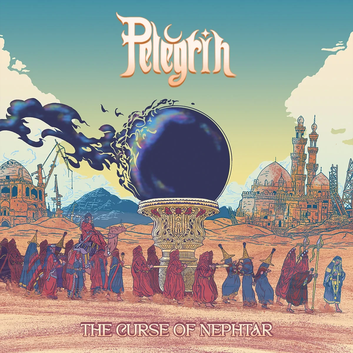 PELEGRIN · The Curse Of Nephtar | SPLATTER LP (Psychedelic Rock/Stoner Rock Vinyl) · Bild 1