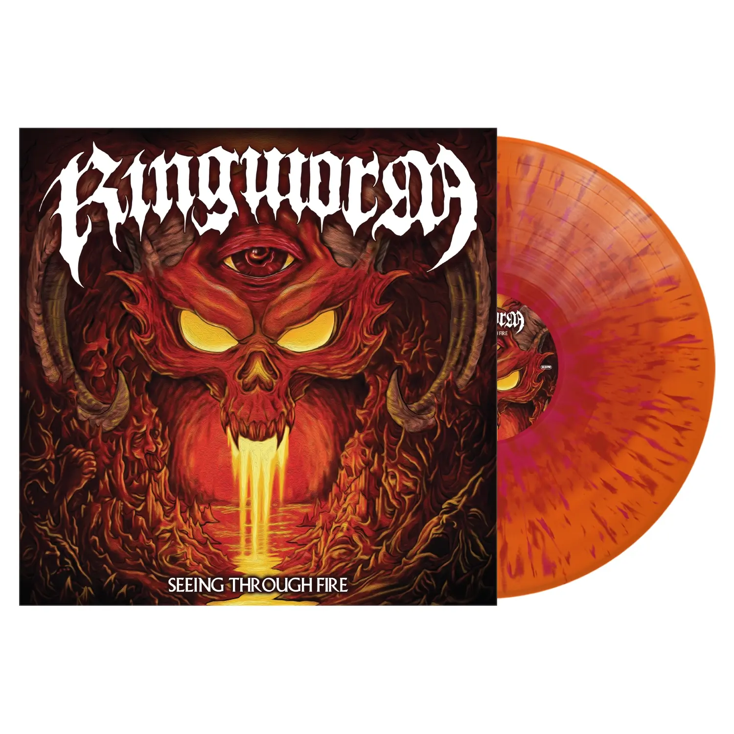 RINGWORM · Seeing Through Fire | RED/ORANGE/MAGENTA SPLATTER LP (Hardcore Vinyl)