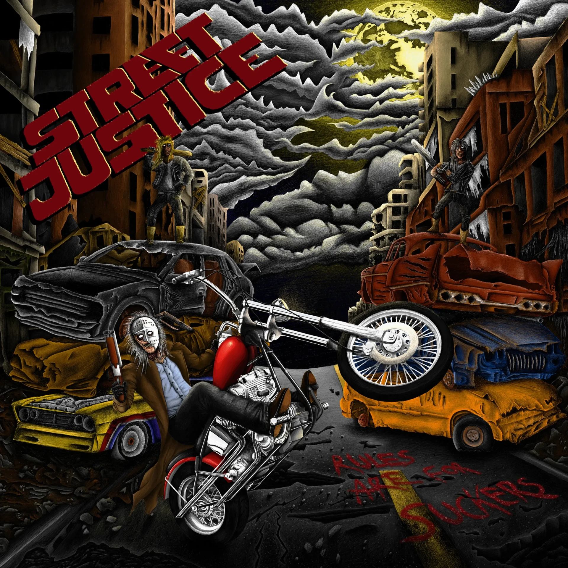 STREET JUSTICE - Rules Are For Suckers [BLACK LP] (Heavy Metal Vinyl) · Bild 1