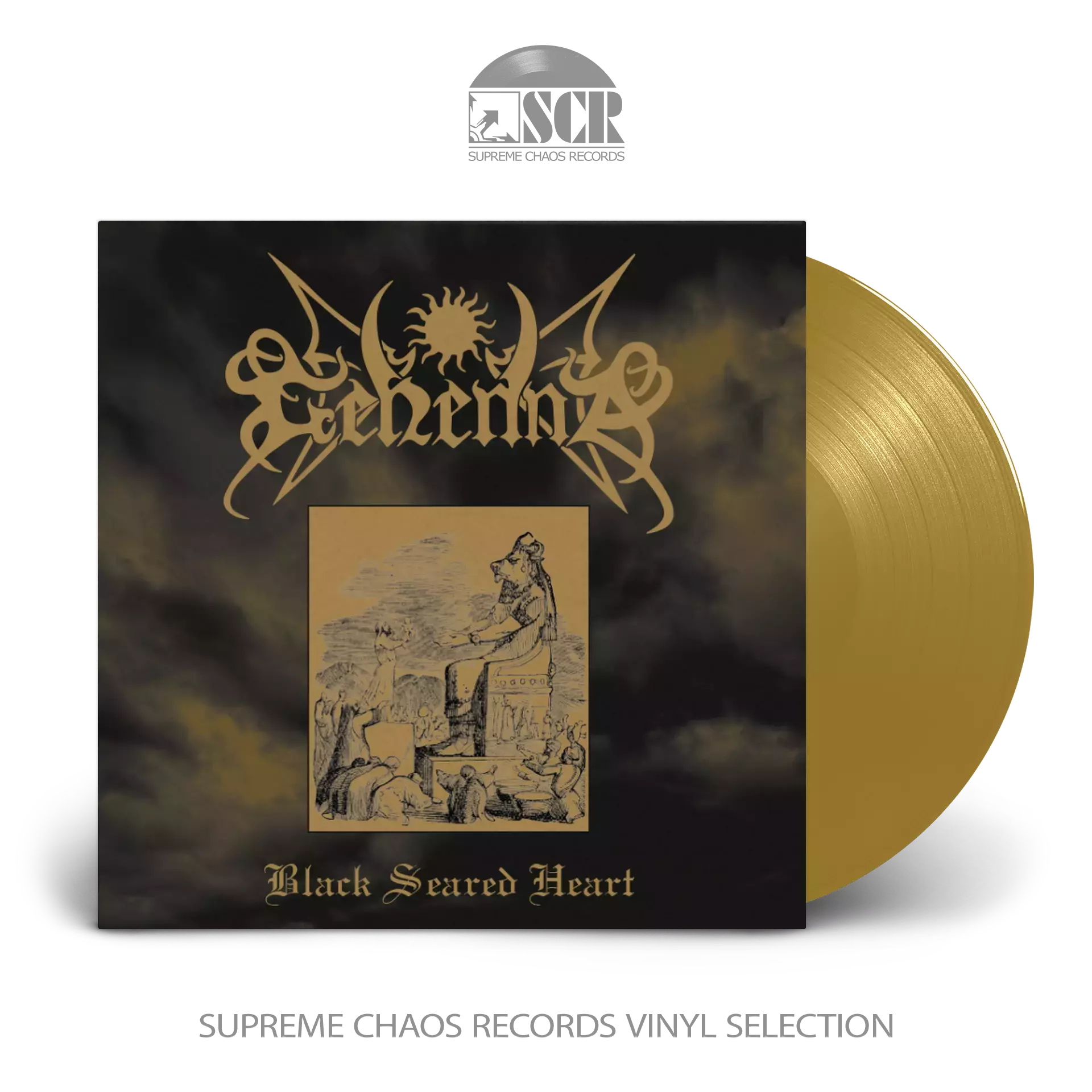 GEHENNA · Black Seared Heart | GOLD LP (Black Metal Vinyl)