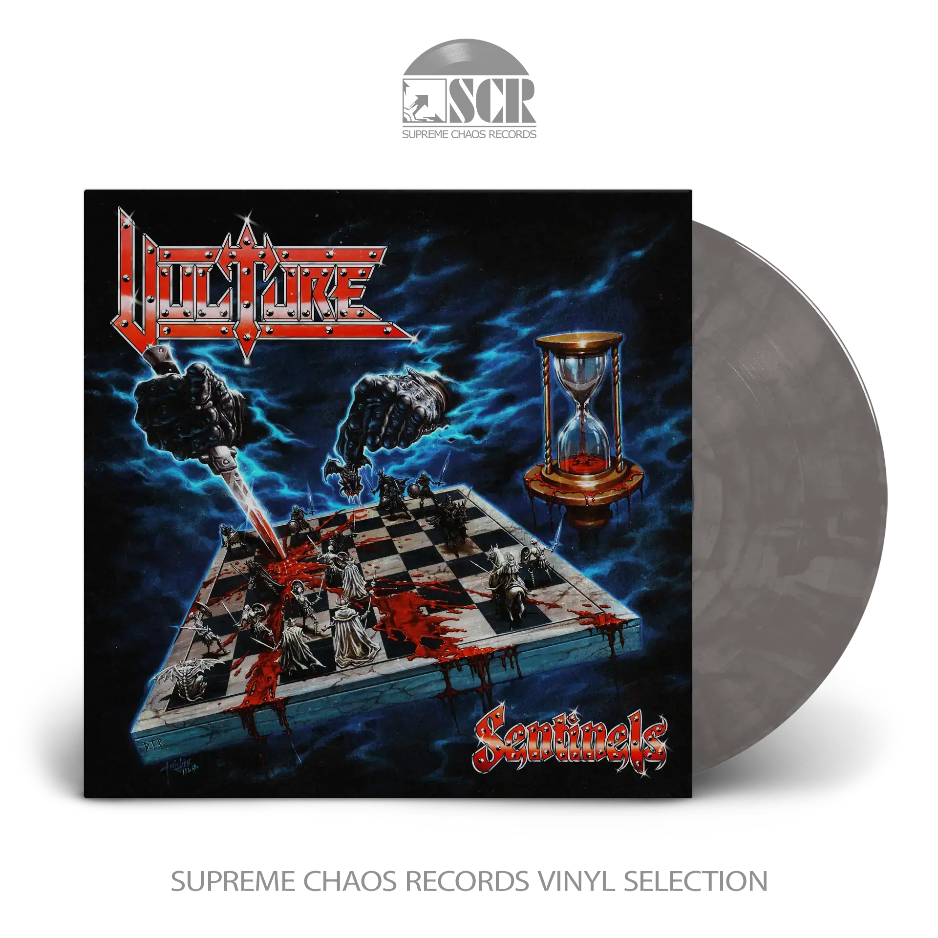 VULTURE - Sentinels · CLEAR/BLACK SMOKE LP (Heavy Metal Vinyl)