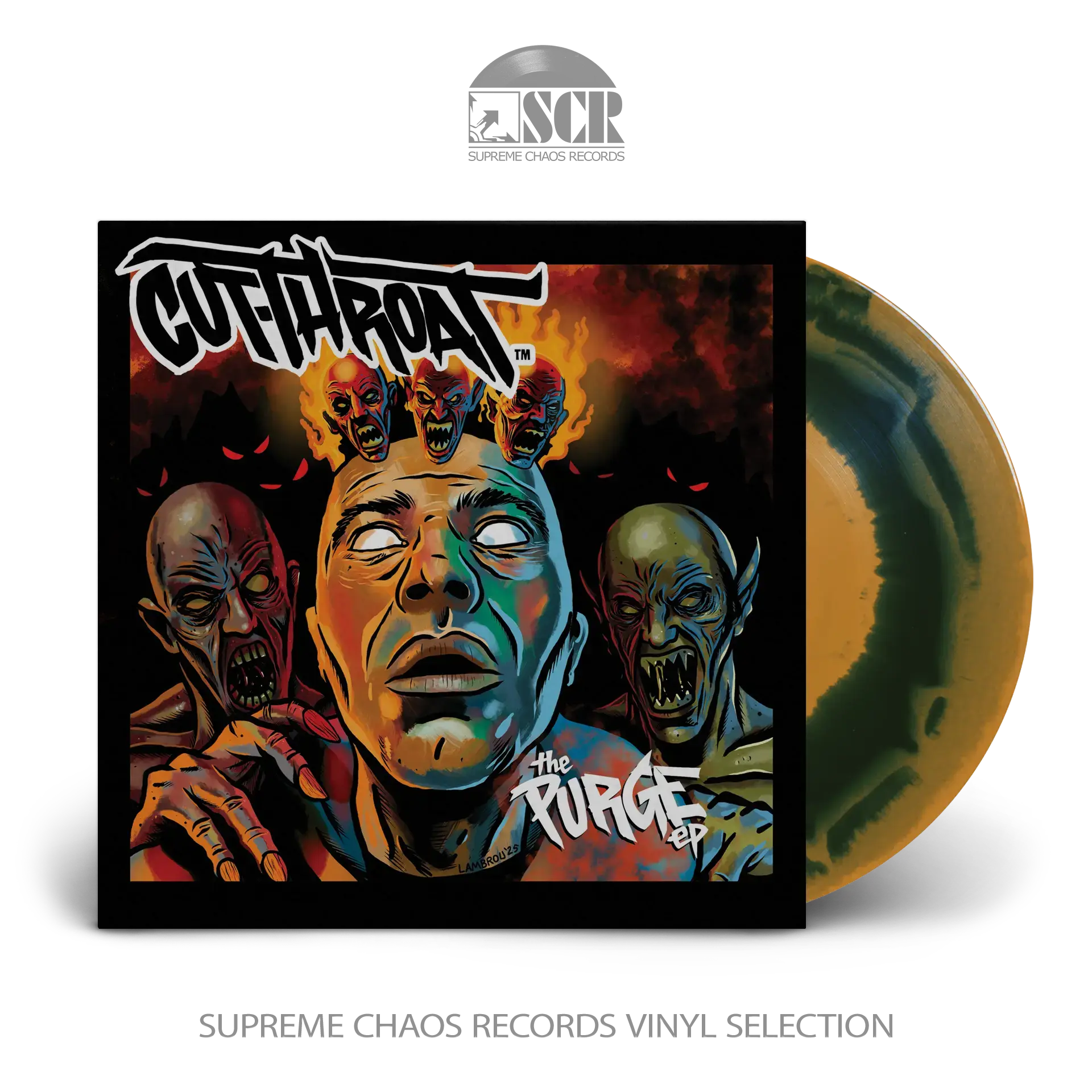 CUTTHROAT · The Purge | ORANGE/BLUE LP (Hardcore Vinyl)