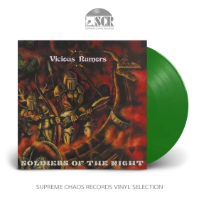 VICIOUS RUMORS · Soldiers Of The Night (Re-Issue) | TRANSPARENT GREEN LP (Heavy Metal Vinyl)