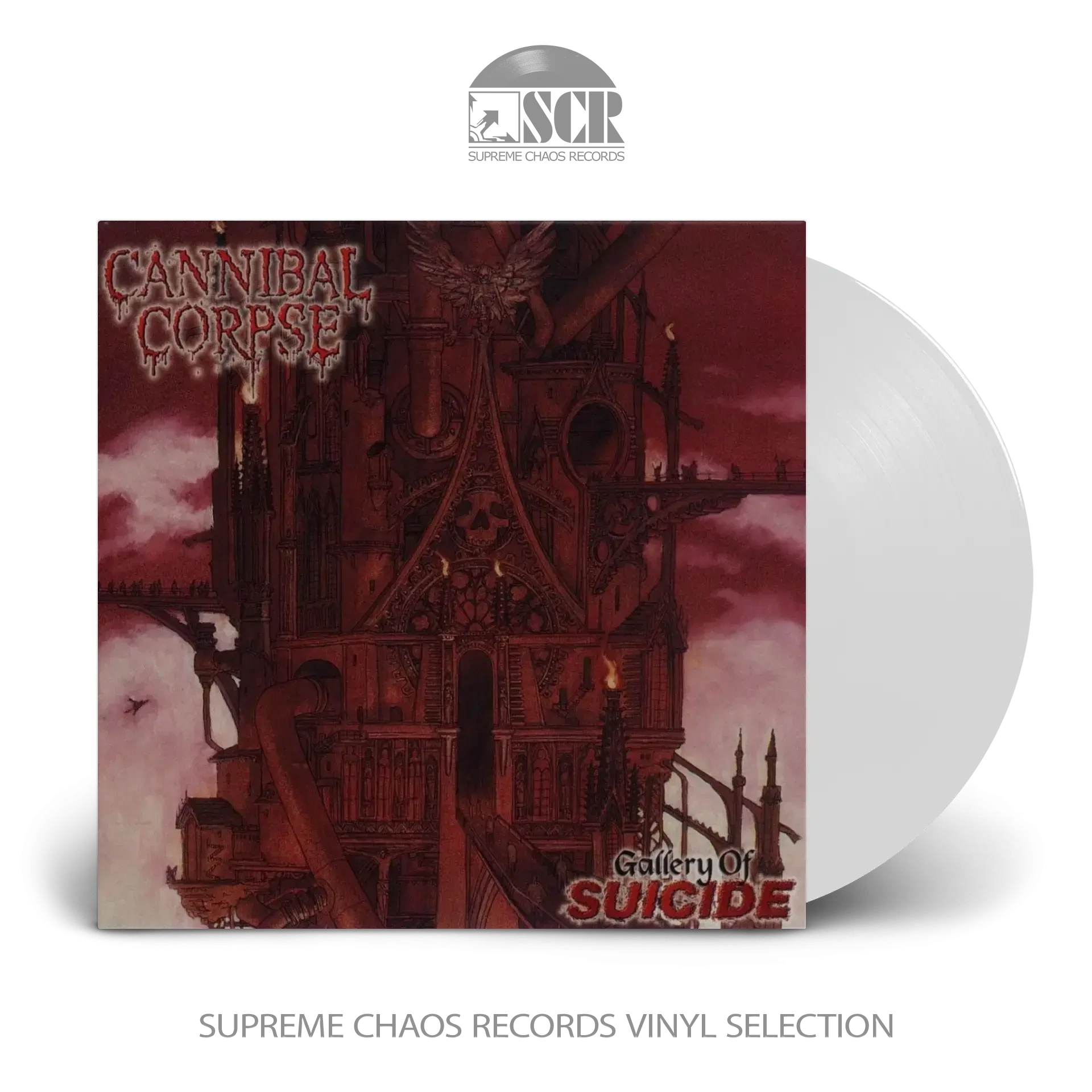 CANNIBAL CORPSE · Gallery Of Suicide | WHITE LP (Death Metal Vinyl)