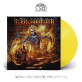 CHRIS BOHLTENDAHL'S STEELHAMMER · Reborn In Flames | SUN YELLOW LP (Heavy Metal Vinyl)