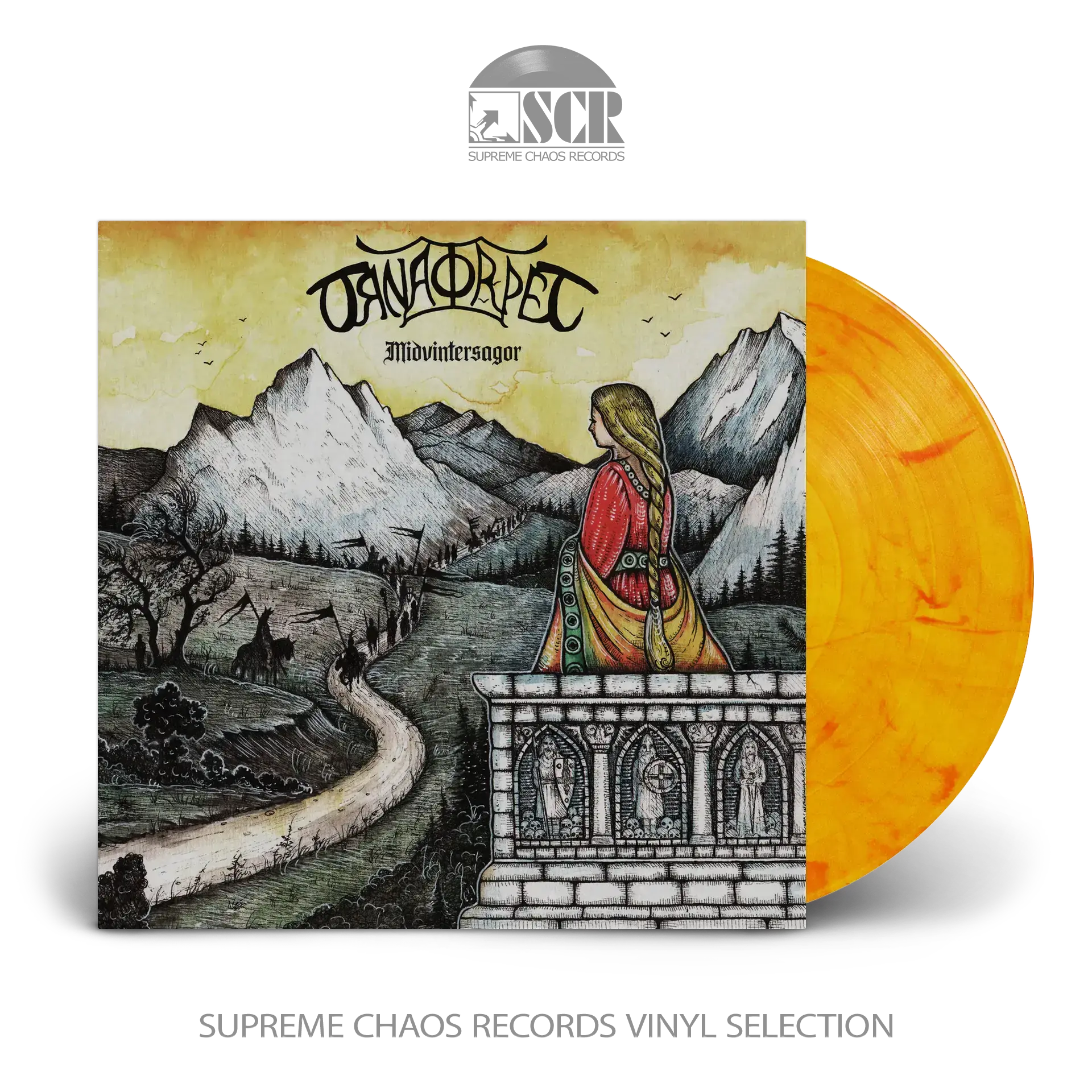 ÖRNATORPET - Midvintersagor · ORANGE/RED MARBLED LP ÖRNATORPET - Midvintersagor · ORANGE/RED MARBLED LP (Dungeon Synth Vinyl)
