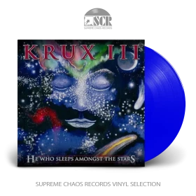 KRUX · III - He Who Sleeps Amongst The Stars | BLUE LP (Doom Metal Vinyl)