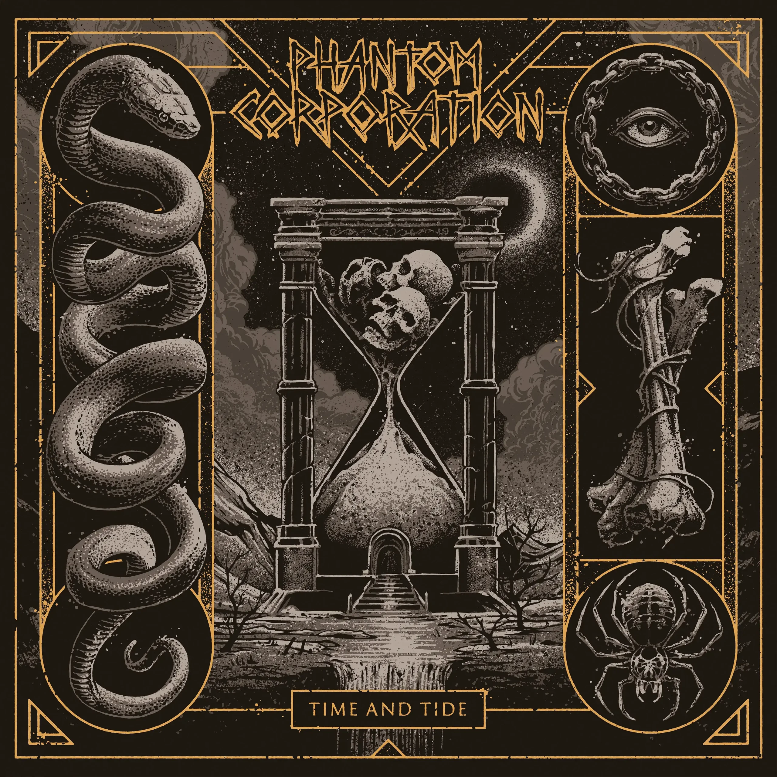 PHANTOM CORPORATION - Time And Tide · BLACK LP · Bild 1 PHANTOM CORPORATION - Time And Tide · BLACK LP (Thrash Metal/D-Beat/Death Metal Vinyl) · Bild 1