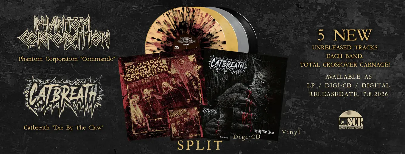 Phantom Corporation und Catbreath Split LP / MCD - limitierte Auflage jetzt vorbestellen!