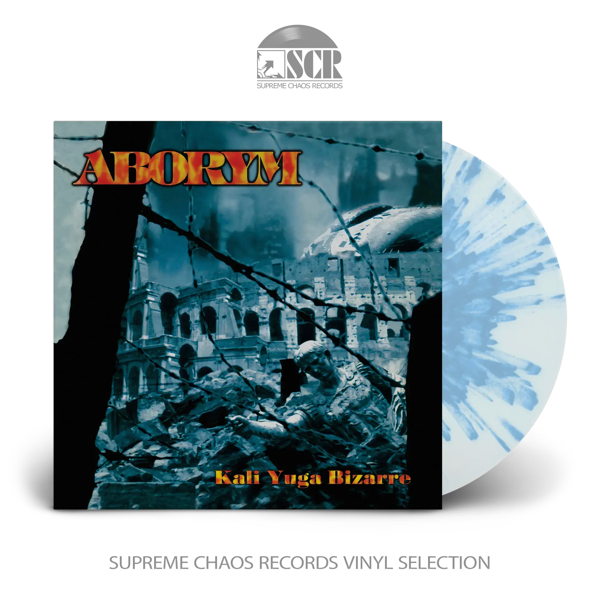 ABORYM · Kali Yuga Bizarre | CLEAR/BLUE SPLATTER LP (Black Metal/Industrial Metal Vinyl)
