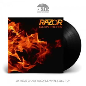 RAZOR · Escape the Fire | BLACK LP (Heavy Metal/Thrash Metal Vinyl)