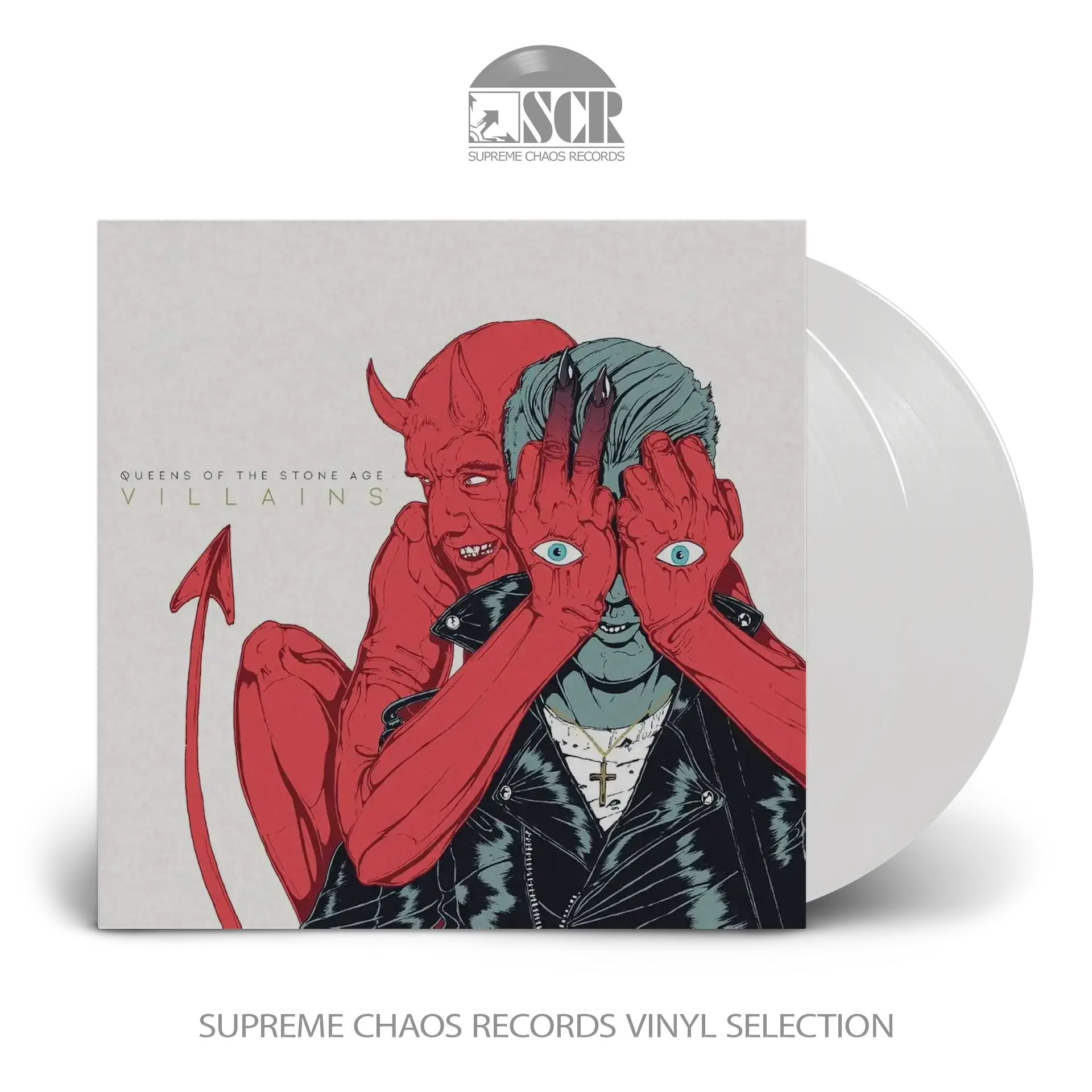 QUEENS OF THE STONE AGE - Villians · OPAQUE WHITE 2LP QUEENS OF THE STONE AGE - Villians · OPAQUE WHITE 2LP (Alternative Rock Vinyl)