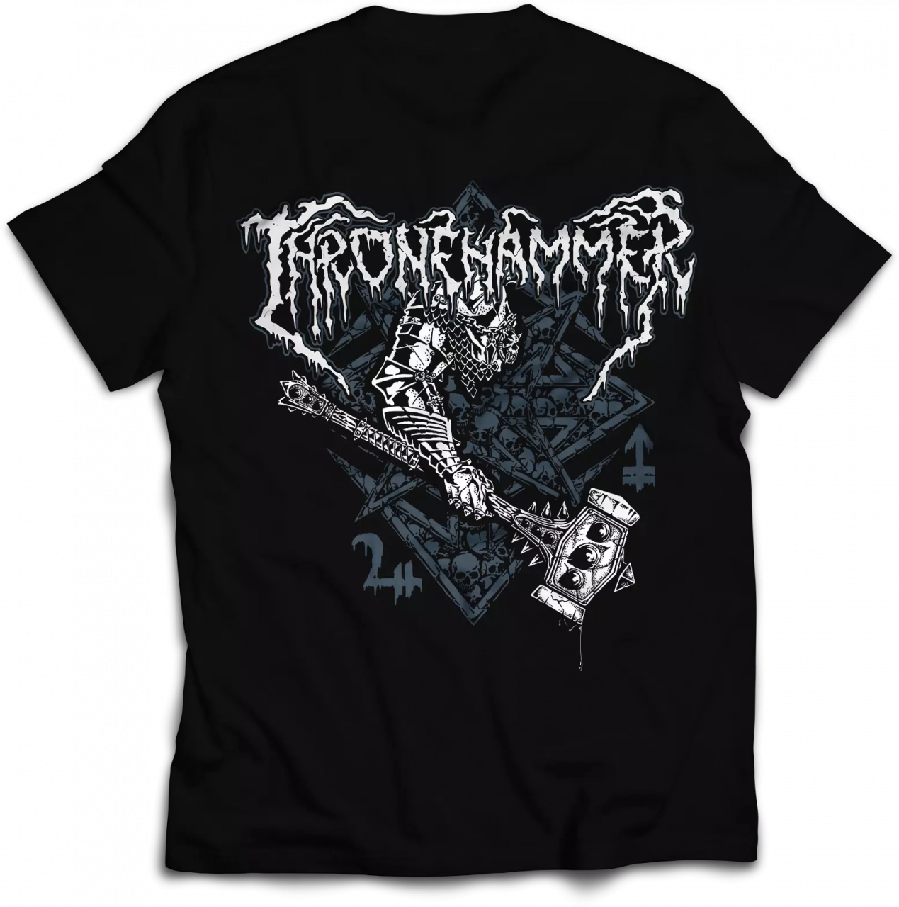 THRONEHAMMER - Hammer & Sigil · T-SHIRT · Bild 2 THRONEHAMMER - Hammer & Sigil · T-SHIRT (Doom Metal/Epic Metal/Death Metal Clothes) · Bild 2