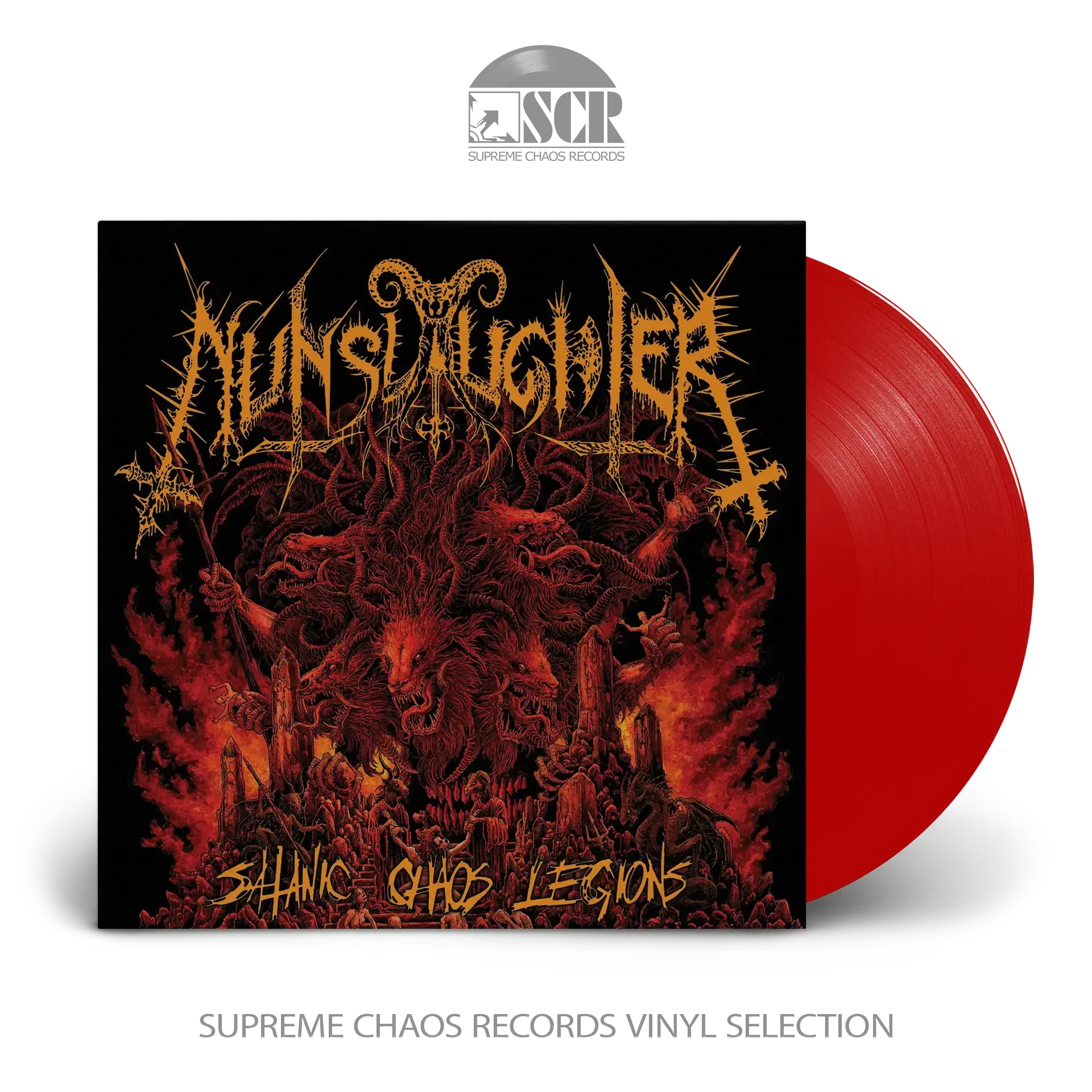 NUNSLAUGHTER · Satanic Chaos Legions | RED LP (Death Metal/Black Metal/Thrash Metal Vinyl)