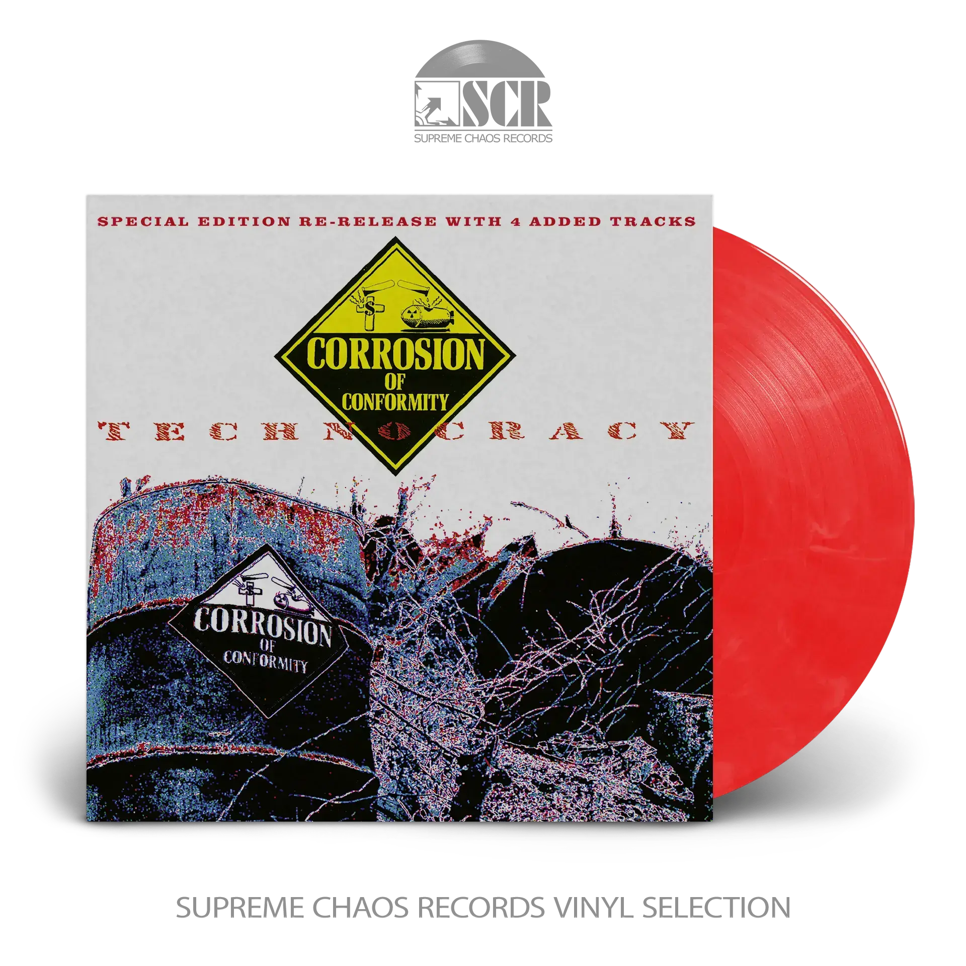 CORROSION OF CONFORMITY · Technocracy [RED/WHITE] | LP (Hardcore/Sludge Vinyl)