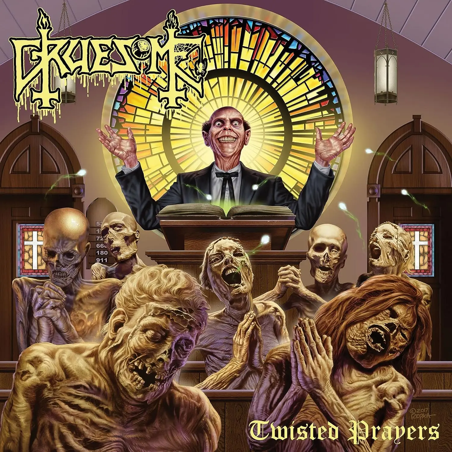 GRUESOME · Twisted Prayers | TRANSPARENT BLUE LP (Death Metal Vinyl) · Bild 1
