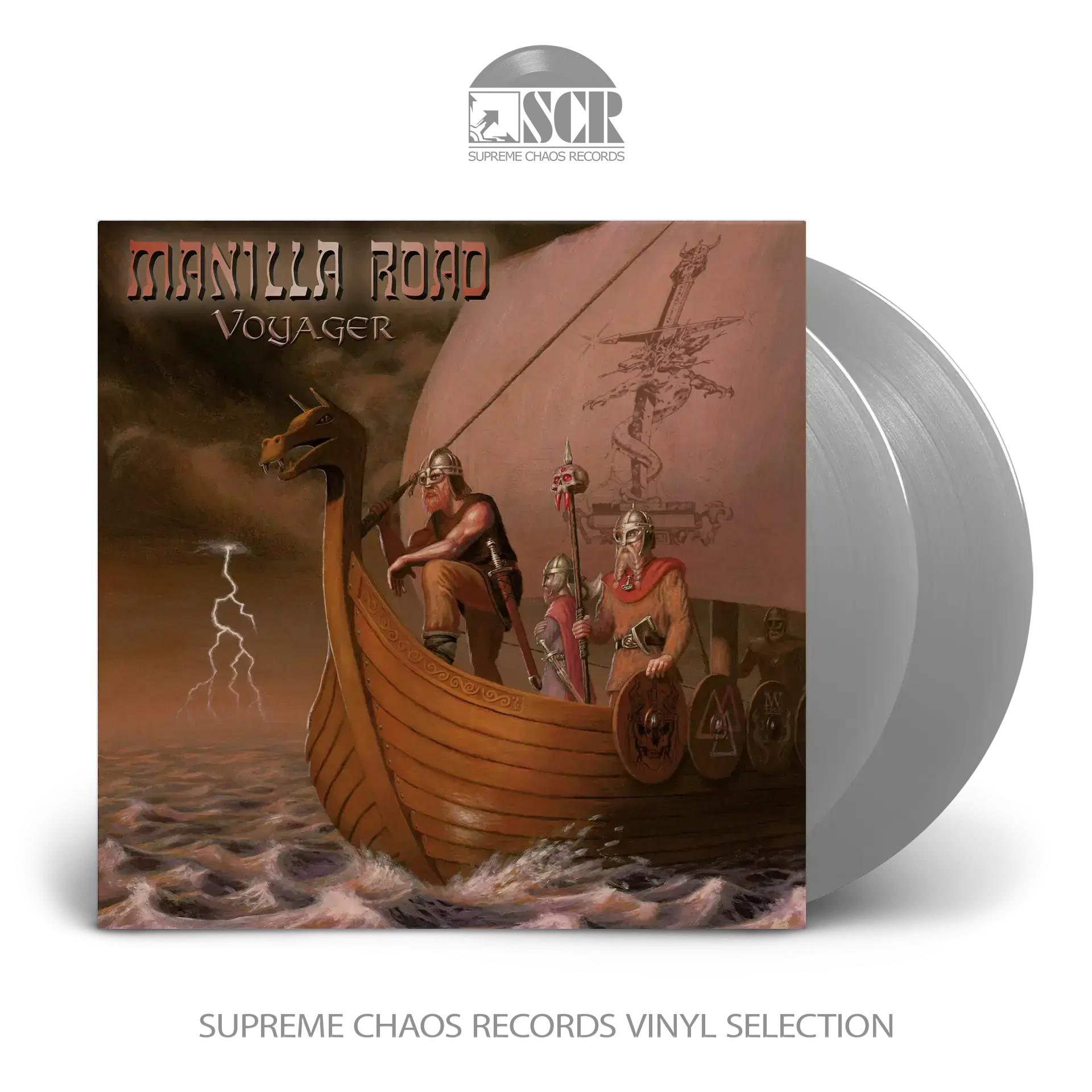 MANILLA ROAD · Voyager [SILVER LP+10"] | DLP (Heavy Metal Vinyl)