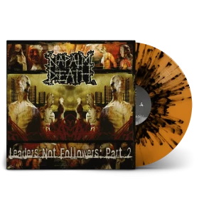 NAPALM DEATH · Leaders Not Followers: Part 2 | ORANGE/BLACK SPLATTER LP (Grindcore Vinyl)