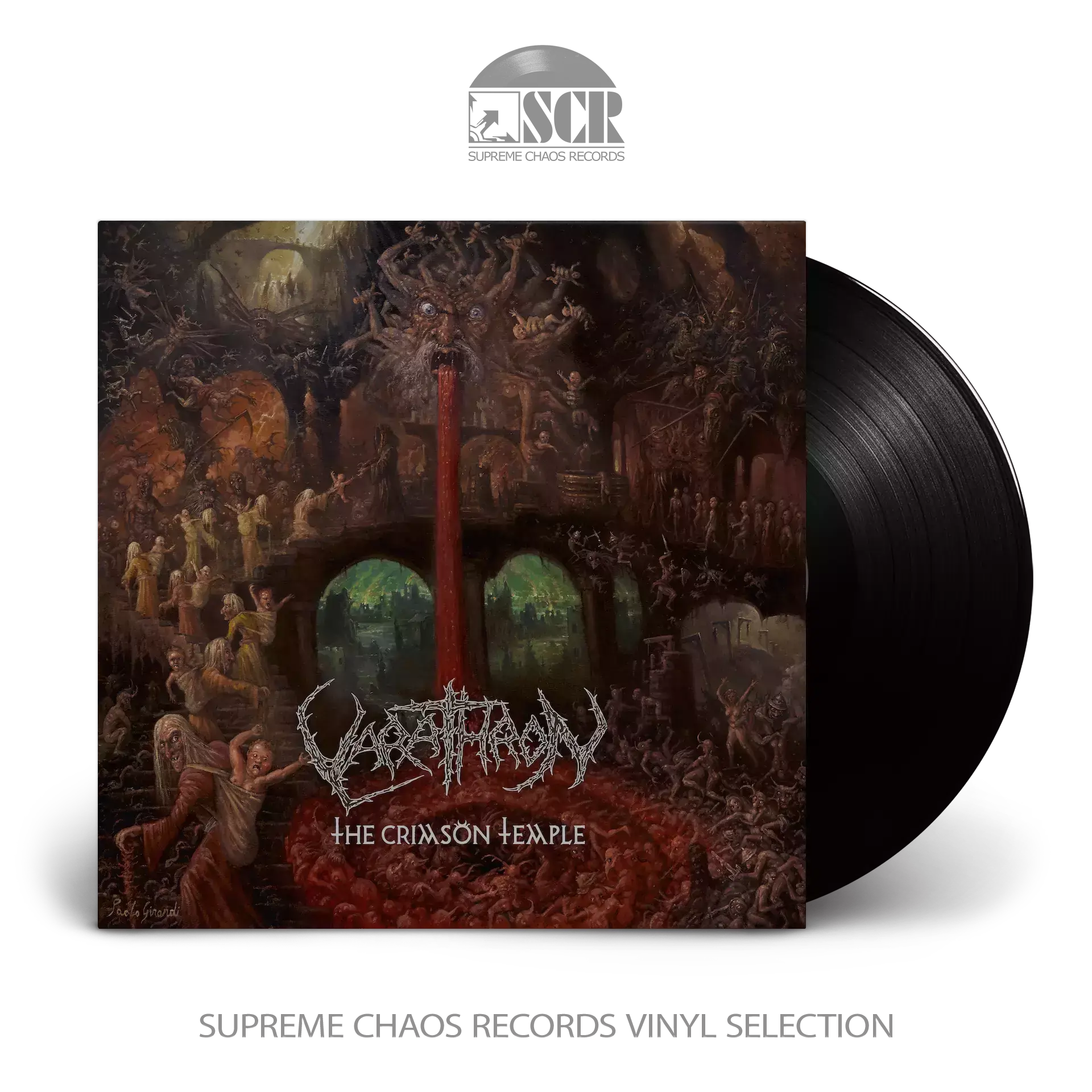 VARATHRON · The Crimson Temple | BLACK LP (Black Metal Vinyl)